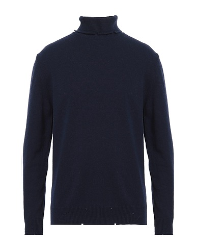 OFFICINA 36 Polo neck Midnight blue 70% Wool, 25% Polyamide, 5% Other Fibres