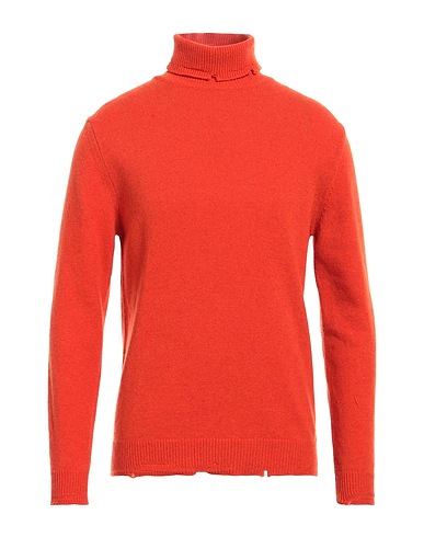 OFFICINA 36 Polo neck Tomato red 70% Wool, 25% Polyamide, 5% Other Fibres