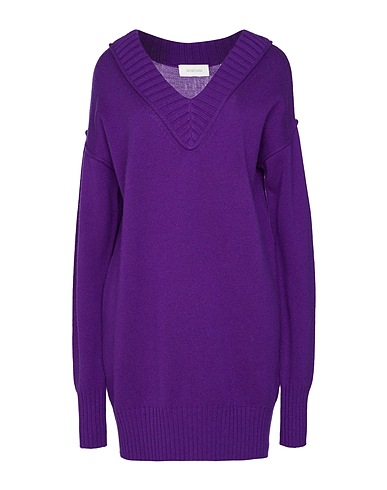 SPORTMAX Sweater Dark purple 80% Wool, 20% Cashmere