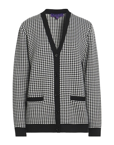 RALPH LAUREN COLLECTION Cardigan Black 99% Wool, 1% Elastane
