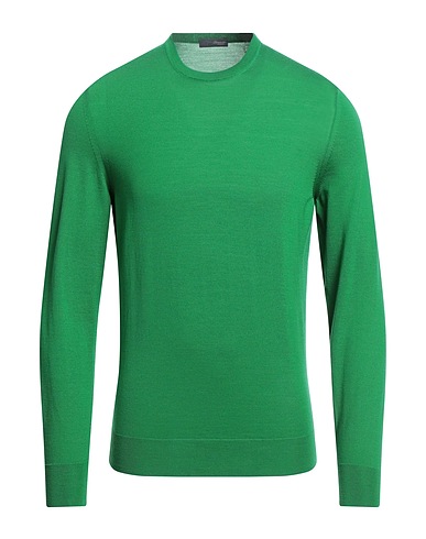 DRUMOHR Jumper Green 100% Super 140s Wool