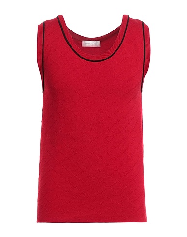 ERNEST W. BAKER Pullover Ziegelrot 100% Merinowolle