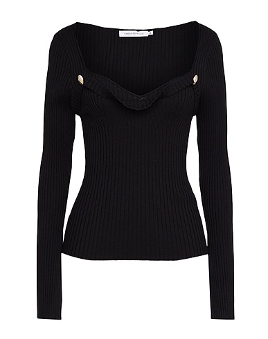 SIMONA CORSELLINI Jumper Black 72% Viscose, 28% Polyester