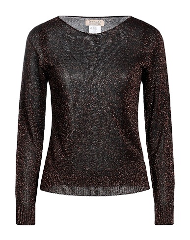 TOO NUDE Jumper Black 70% Viscose, 15% Polyamide, 15% Polyester