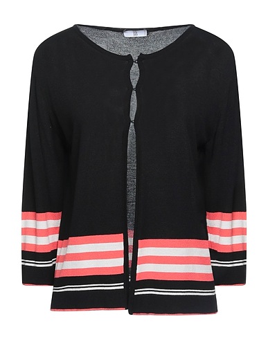 SFIZIO STUDIO Strickjacke Schwarz 90% Polyester, 10% Elastan