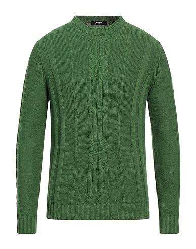 ALPHA STUDIO Pullover Säuregrün 45% Merinowolle, 30% Alpakawolle, 25% Polyamid