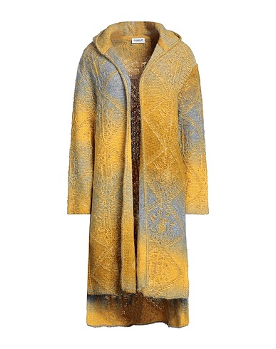 DONDUP Cardigan Mustard 50% Acrylic, 17% Mohair wool, 16% Wool, 10% Polyamide, 7% Alpaca wool