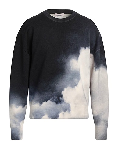 MCQUEEN Sweater Midnight blue 100% Cotton, Wool, Polyamide
