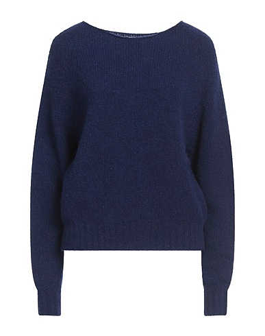 SCAGLIONE Pullover Blu 57% Lana Merino, 28% Cachemire riciclato, 15% Poliammide