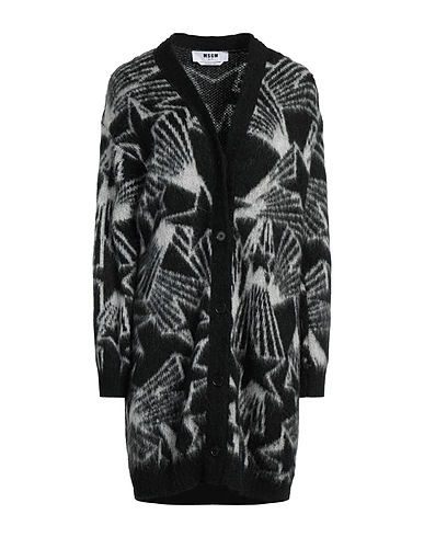 MSGM Cardigan Black 40% Acrylic, 30% Polyamide, 30% Mohair wool