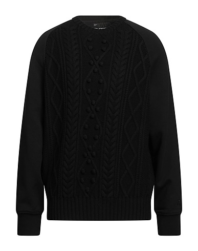 NEIL BARRETT Sweater Black 100% Wool, Cotton, Elastane