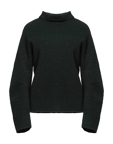 JIL SANDER Turtleneck Dark green 35% Wool, 33% Viscose, 30% Polyamide, 2% Elastane