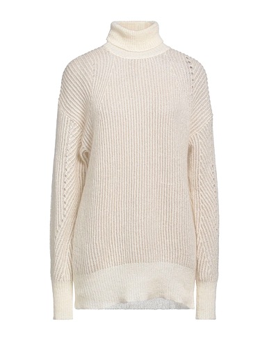 TWINSET Polo neck Ivory 32% Polyamide, 30% Mohair wool, 29% Viscose, 7% Polyester, 2% Wool
