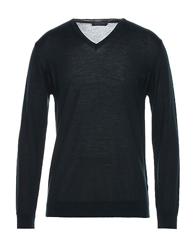 DANIELE FIESOLI Jumper Navy blue 100% Merino Wool