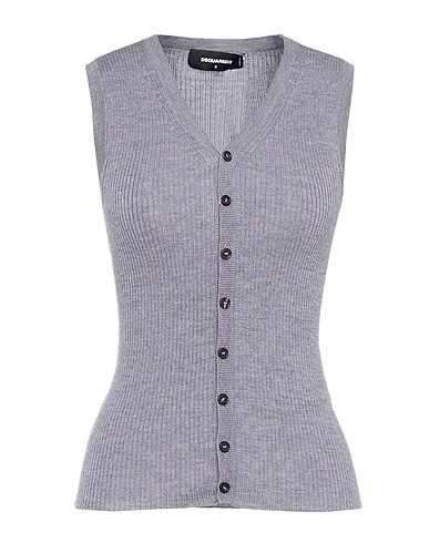 DSQUARED2 Cardigan Grey 100% Virgin Wool
