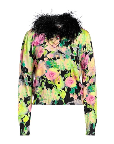 TWINSET Twin set Lime green 55% Viscose, 45% Polyamide, Ostrich feathers, Polyester