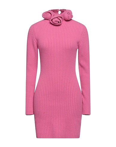 BLUMARINE Sheath dress Magenta 100% Wool