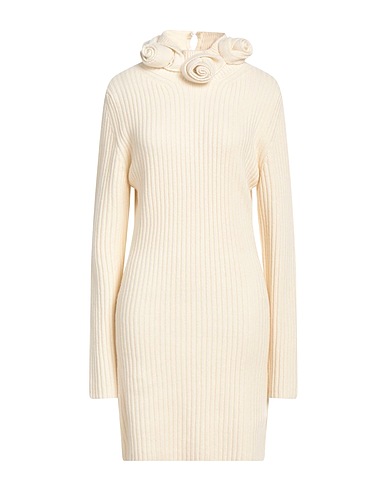BLUMARINE Sheath dress Ivory 100% Wool