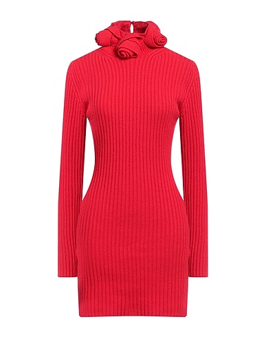 BLUMARINE Kurzes Kleid Rot 100% Wolle