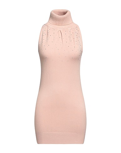 BOUTIQUE de la FEMME Col roulé Rose poudré 55% Viscose, 35% Polyester, 10% Élasthanne