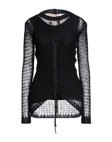 N°21 Jumper Black 50% Mohair wool, 30% Polyamide, 20% Wool