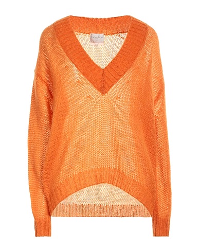 FORTE_FORTE Sweater Orange 50% Mohair wool, 30% Polyamide, 20% Wool