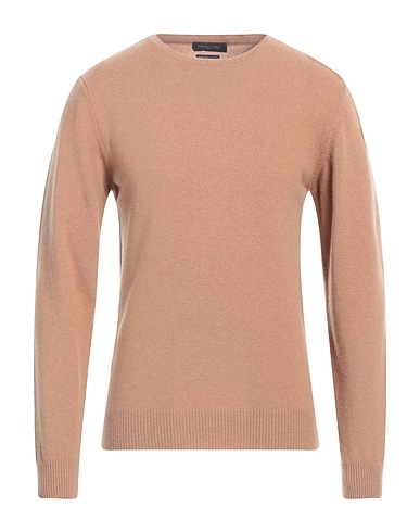 DANIELE FIESOLI Jumper Camel 90% Merino Wool, 10% Cashmere