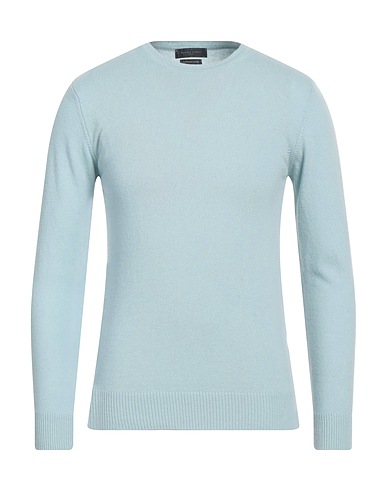 DANIELE FIESOLI Sweater Sky blue 90% Merino Wool, 10% Cashmere