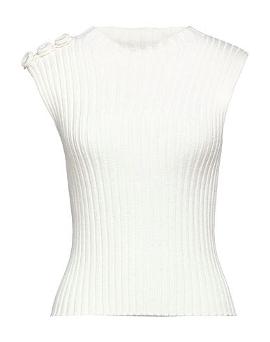 LIYA Sleeveless sweater White 50% Wool, 50% Acrylic