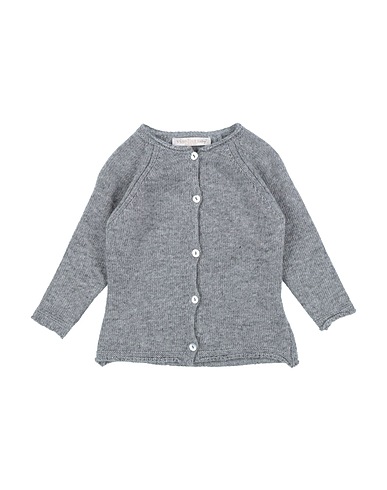 VIAELISA Strickjacke Grau 40% Wolle, 30% Viskose, 20% Polyamid, 10% Kaschmir