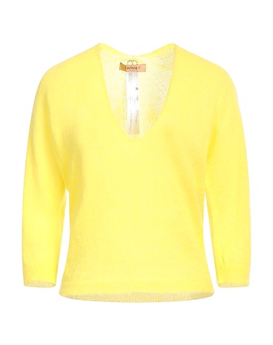 TWINSET Jumper Yellow 50% Polyamide, 46% Mohair wool, 4% Wool