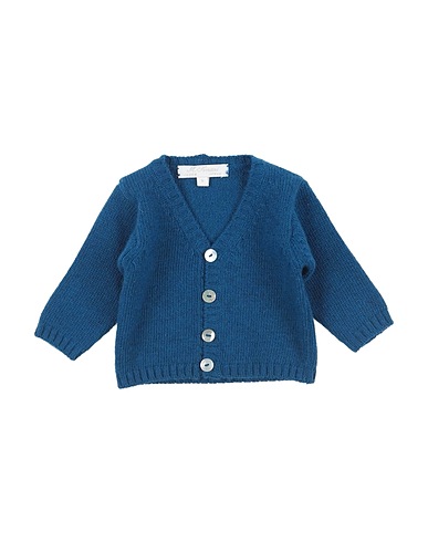 M.FERRARI Cardigan Bright blue 70% Wool, 30% Cashmere