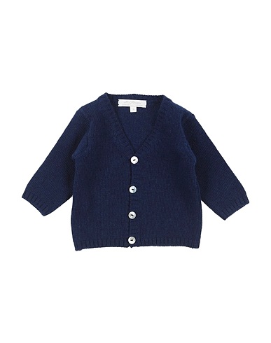 M.FERRARI Cardigan Blue 70% Wool, 30% Cashmere