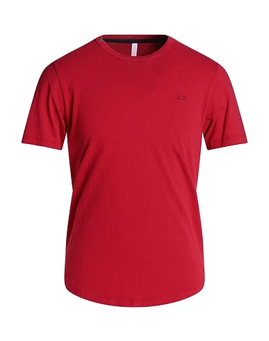 SUN 68 Basic T-Shirt Red 100% Cotton