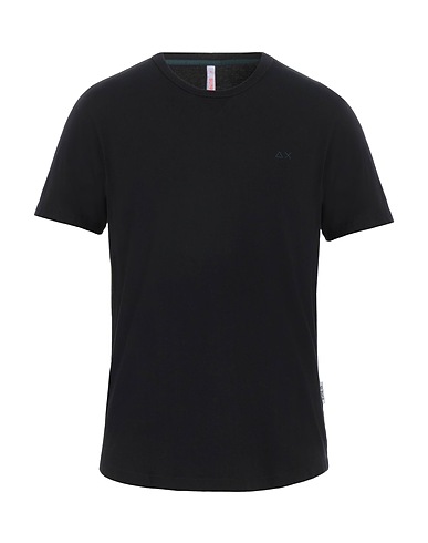 SUN 68 Basic T-Shirt Black 100% Cotton