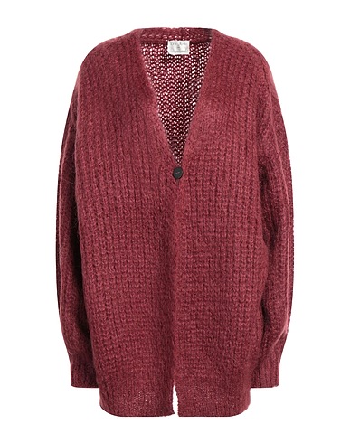 FORTE_FORTE Strickjacke Malve 50% Mohairwolle, 50% Acryl