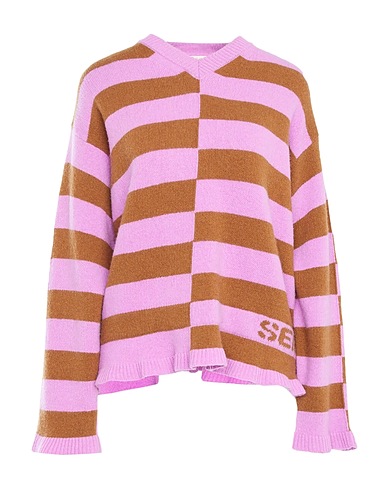 SEMICOUTURE Jumper Lilac 80% Wool, 20% Polyamide