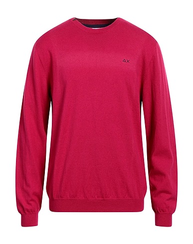 SUN 68 Pullover Magenta 50% Lana Merino, 50% Cotone