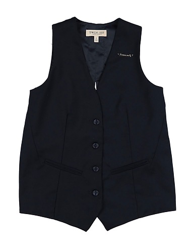 TWINSET Waistcoat Midnight blue 64% Polyester, 34% Viscose, 2% Elastane