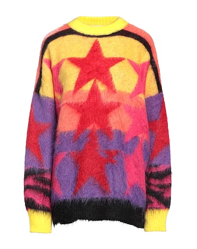 PALM ANGELS Sweater Yellow 50% Mohair wool, 32% Polyamide, 18% Merino Wool, Polyester