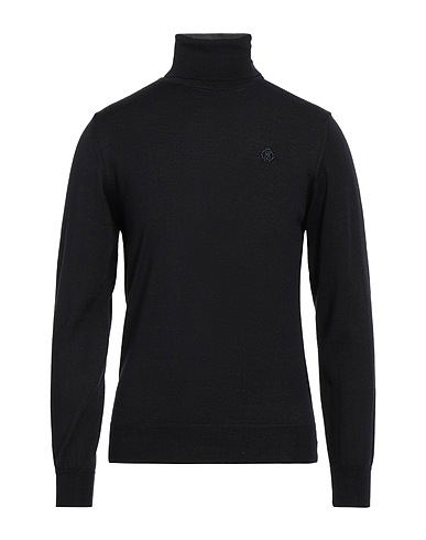 ROBERTO CAVALLI Turtleneck Midnight blue 50% Wool, 50% Acrylic