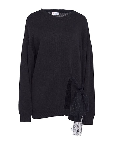 REDValentino Sweater Black 35% Viscose, 32% Polyamide, 30% Wool, 3% Cashmere