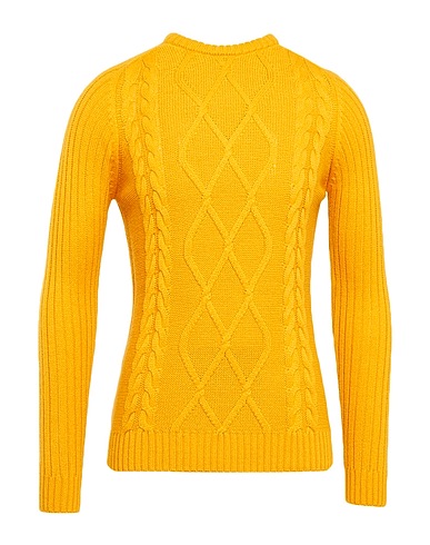 EN AVANCE Pullover Giallo ocra 70% Acrilico, 30% Lana