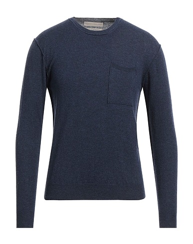 ORIGINAL VINTAGE STYLE Pullover Blu navy 100% Lana Merino