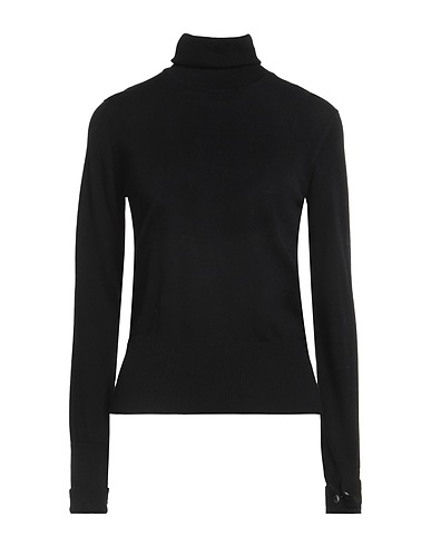 ALPHA STUDIO Turtleneck Black 100% Merino Wool