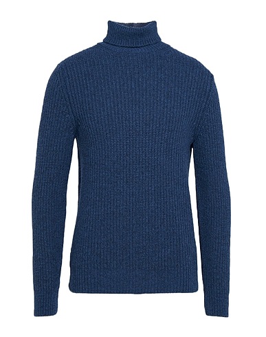 GRAN SASSO Turtleneck Navy 70% Virgin Wool, 30% Polyamide