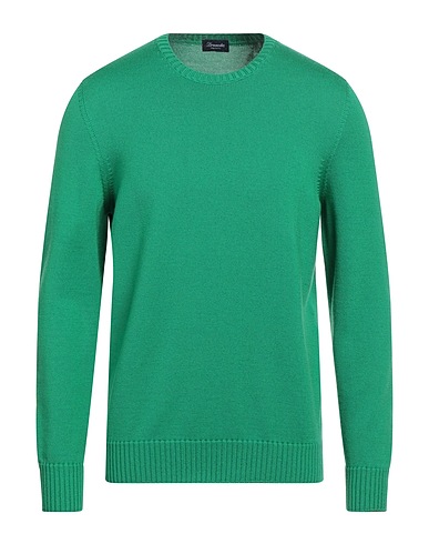 DRUMOHR Pullover Verde 100% Lana Merino