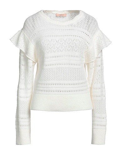 TWINSET Jumper Ivory 45% Acrylic, 27% Wool, 19% Alpaca wool, 9% Polyester