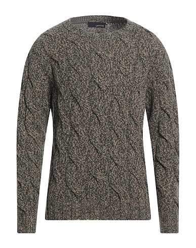 LARDINI Pullover Grün 50% Alpakawolle, 50% Wolle