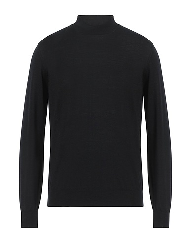 EYNESSE Polo neck Black 100% Super 120s Wool